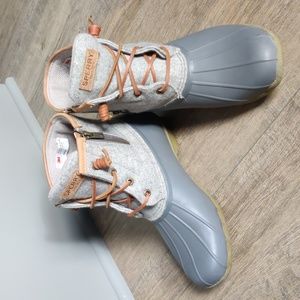 Sperry Women's Saltwater Emboss Wool Boots, Thinsulate, Sz. 8.5, EUC